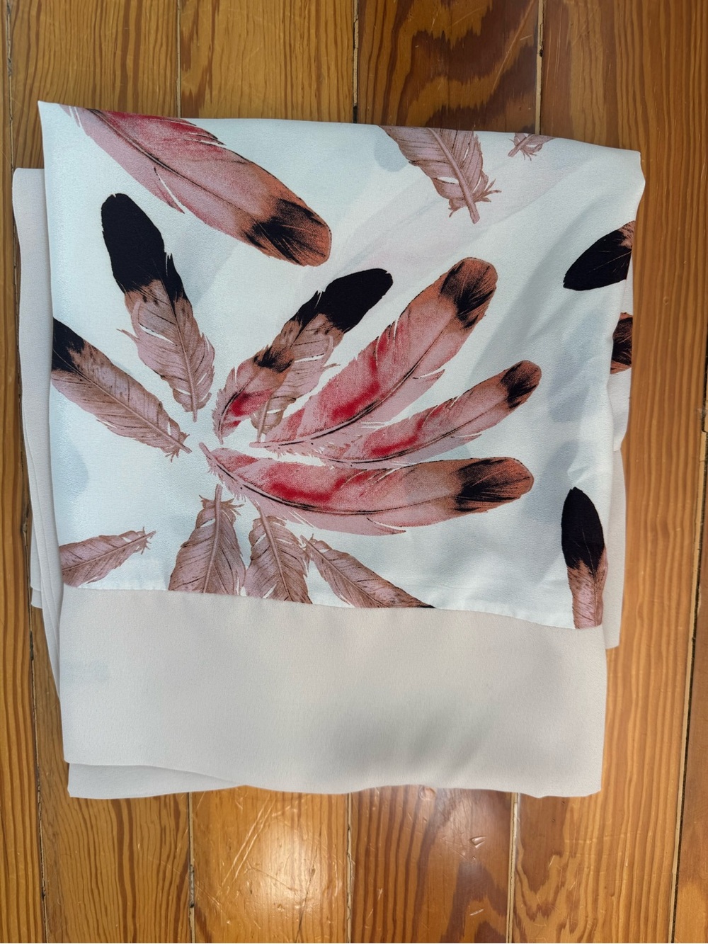 Sassia Paris Feather Print Cape